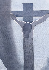 Vi a Jesús, crucificado y ensangrentado, con la cabeza inclinada en tormento. Aquí es donde el amor lo llevó, 2000