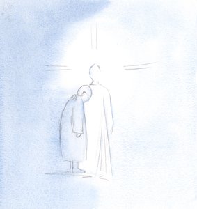Vi el alma de esta mujer que había muerto de pie junto a Cristo, alegre y en paz, después de que la purificación del Purgatorio había terminado de Elizabeth Wang