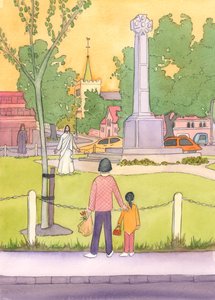 Si Jesús estuviera caminando por el centro de una ciudad, la gente se apresuraría a verlo, 2003 de Elizabeth Wang