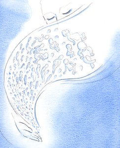 A los ojos de Dios, los bebés que mueren - antes o después del nacimiento - son como estrellas fugaces que brillan brevemente y luego caen del cielo de Elizabeth Wang