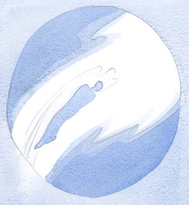 En respuesta a la oración, un ángel se abalanza sobre el alma de un amigo fiel de Jesús, y lo levanta, rápidamente, para saludar a Jesús en el Cielo.