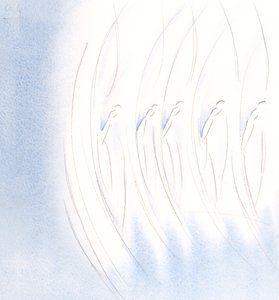 Por la tarde, vi que la santa compañía de ángeles eran uno, haciendo la señal de la cruz de Elizabeth Wang
