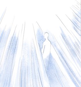 A la luz del Cielo entran las Almas Santas que han sido purificadas. Entran sin dolor; ya no hay pecado en ellas. de Elizabeth Wang