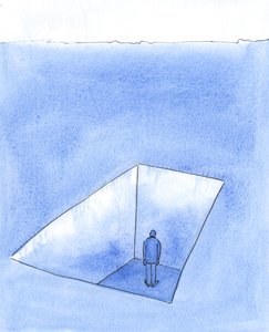 Puede suceder que alguien se encuentre tan aislado e infeliz, debido a sus errores y decisiones muy lamentadas, 2004 de Elizabeth Wang