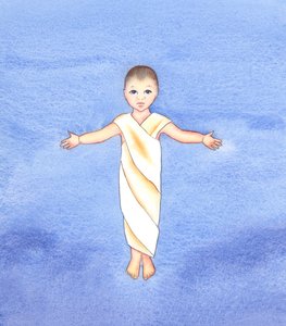 Jesucristo es verdadero Dios, que asumió nuestra naturaleza humana, teniendo la humildad y bondad de venir entre nosotros como un simple infante de Elizabeth Wang