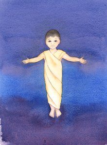 Jesucristo es verdadero Dios, que tomó nuestra naturaleza humana, teniendo la humildad y bondad de venir entre nosotros como un simple infante de Elizabeth Wang