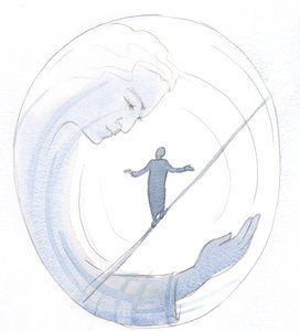 Jesús puede ayudarnos a mantener el equilibrio, cuando estamos a punto de caer en el orgullo o la desesperación de Elizabeth Wang