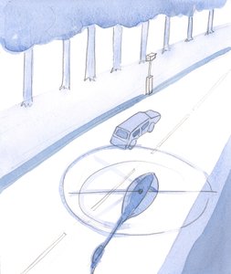 Como un conductor en una carretera principal, hoy en día, no puede evitar ser notado y fotografiado, 2004 de Elizabeth Wang