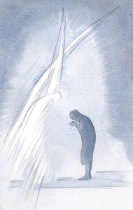 Mi propio Santo Ángel de la Guarda repite la oración que hago, inclinándose y diciendo en el nombre de Cristo: 