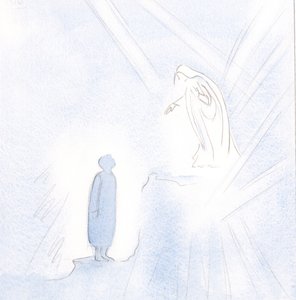 Nuestra Señora Bendita está muy por encima de nosotros en gracia y santidad, pero no debemos tener miedo de acercarnos a Ella.