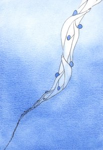 Nuestras intercesiones por las Almas Santas en el Purgatorio, en el nombre de Jesús, son como una cuerda que las atrae hacia el cielo, 2002 de Elizabeth Wang
