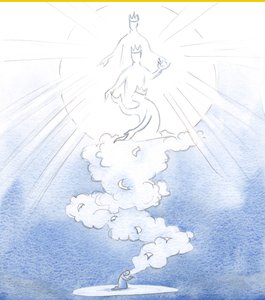 Nuestras oraciones por los demás se elevan como cartas llevadas en una nube de incienso al suelo del Cielo, a Dios la Santísima Trinidad, llevando todos los nombres de nuestros seres queridos de Elizabeth Wang