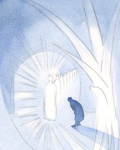 A veces, Cristo está presente para el alma, en su gloria, adorado por nuestro ángel de la guarda. Solo necesitamos asistir y adorar