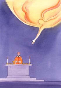 El Padre acepta con deleite los dones que hemos llevado al altar de Elizabeth Wang