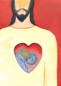 El Corazón de Jesucristo nuestro Salvador es tan vasto que contiene todo el universo, nuestro mundo y todos en él de Elizabeth Wang