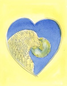 El Corazón de Jesucristo nuestro Salvador es tan vasto que contiene todo el universo, nuestro mundo y todos en él de Elizabeth Wang