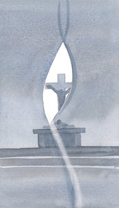 El Espíritu Santo atraviesa el velo en la Santa Misa y nos revela el misterio de los sufrimientos de Cristo. de Elizabeth Wang