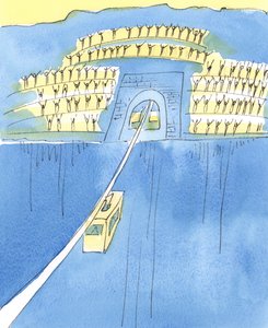El viaje de la vida a la muerte es como estar en un teleférico entre dos montañas de Elizabeth Wang