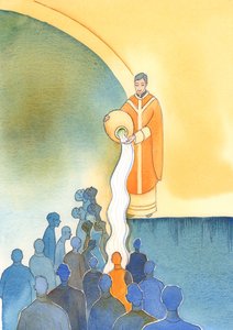 Las principales tareas de aquellos que comparten el sacerdocio de Cristo es salvar almas, lavarlas con la Preciosa Sangre de Cristo, por Su Sacrificio y Sus sacramentos de Elizabeth Wang