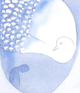 El Espíritu Santo - visto como un hermoso pájaro con plumas blancas deslumbrantes - está presente y trabajando en nosotros de Elizabeth Wang