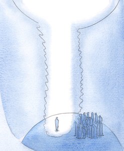 El alma que se vacía de deseos vanos hace un espacio en la tierra para Cristo, y el cielo y la tierra se unen