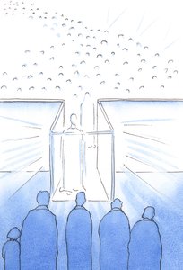 El tabernáculo es como un pasillo hacia el Cielo donde podemos encontrarnos con Cristo y sus santos y prepararnos para el Cielo al final de la vida, 2002