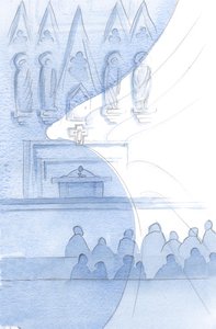 El edificio de la iglesia está lleno de ángeles; los rozamos a cada momento.
