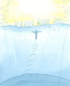 Miles y miles de Santos están esperando para saludar a cada alma feliz que vuela rápidamente al Cielo, al morir, y a cada alma feliz que asciende del Purgatorio, purificada, a la luz del Cielo de Elizabeth Wang