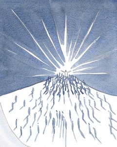 Ofrecimos la oración de Cristo, aferrándonos a Él en la Misa, protegidos por Su gloria, dependientes de Su santidad. de Elizabeth Wang