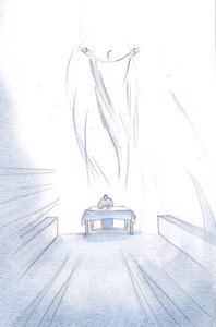 Qué festín es el Sacrificio de Cristo de Sí mismo en el Altar; Sus Ángeles están gozosos por la gloria de su Señor Resucitado de Elizabeth Wang