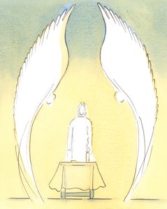 Cuando el Santísimo Sacramento es llevado a la casa de una persona enferma, es verdaderamente Cristo quien está presente sacramentalmente allí, guardado como siempre por los Ángeles que lo aman y adoran de Elizabeth Wang