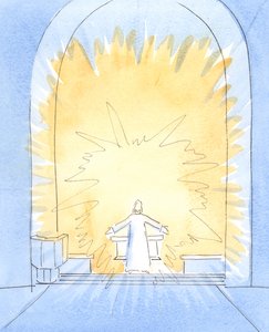 Cuando el pan ha sido consagrado en la Misa, Cristo está sustancialmente presente en nuestro altar, en toda su gloria