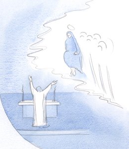 Con qué alegría alaba Cristo (en el Altar) a su Madre, en admiración de su persona y toda su obra de vida de Elizabeth Wang