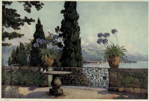 Pallanza de Isola Bella, Lago Maggiore, Ilustración de "Los lagos italianos" de Richard Bagot de Ella Du Cane