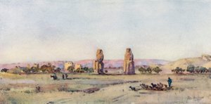 Los Colosos (litografía en color)