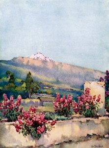El Pico, desde la Villa Orotava (litografía en color)