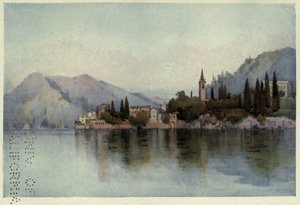 Varenna, Lago di Como, Ilustración de "Los lagos italianos" de Richard Bagot de Ella Du Cane