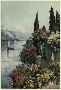 Villa Giulia, Lago di Como, Ilustración de "Los lagos italianos" de Richard Bagot