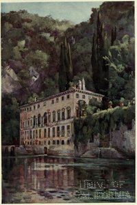 Villa Pliniana, Lago di Como, Ilustración de "Los lagos italianos" de Richard Bagot