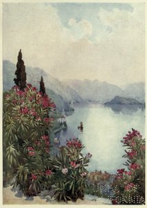 Villa Serbelloni, Lago di Como, Ilustración de "Los lagos italianos" de Richard Bagot