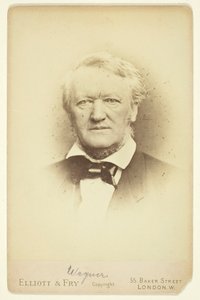 Retrato de Wagner, 1877 de Elliott and Fry