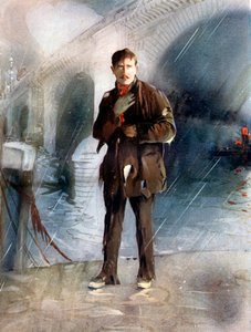 Sir Charles Henry Hawtrey en Un mensaje de Marte, c1902 de Ellis and Walery