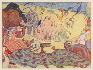 Arca de Noé: Los que no quisieron entrar (litografía en color)