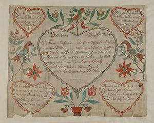 Certificado de nacimiento y bautismo alemán de Pa., c. 1940 de Elmer R. Kottcamp