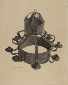 Candelabro alemán de Pa. de Elmer R. Kottcamp