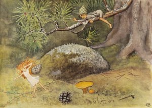 «El huevo del sol y las piñas» (1932) de Elsa Beskow
