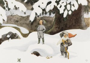 El huevo de sol de invierno de Elsa Beskow