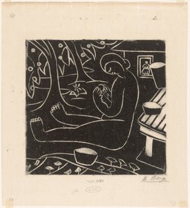 Mujer sentada de Else Berg (signed by artist)