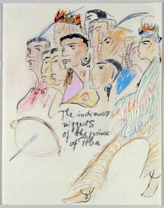 Los negros indianer del príncipe de Tiba ... de Else Lasker Schüler