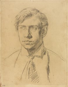 Retrato de Derwent Lees, c.1910-11 (lápiz sobre papel) de Elsie McNaught
